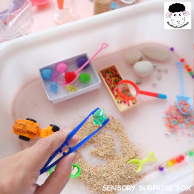 MONTESSORI SENSORY BOX MAINAN SENSORI ANAK