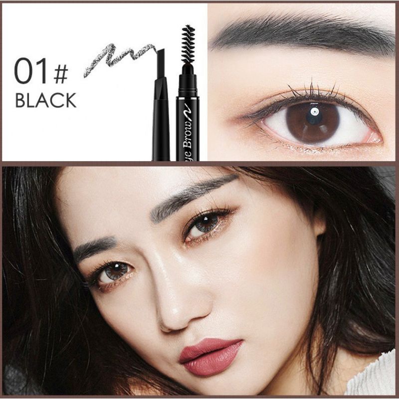 Medan Termurah Pencil alis pencil eyebrow + brush lameila