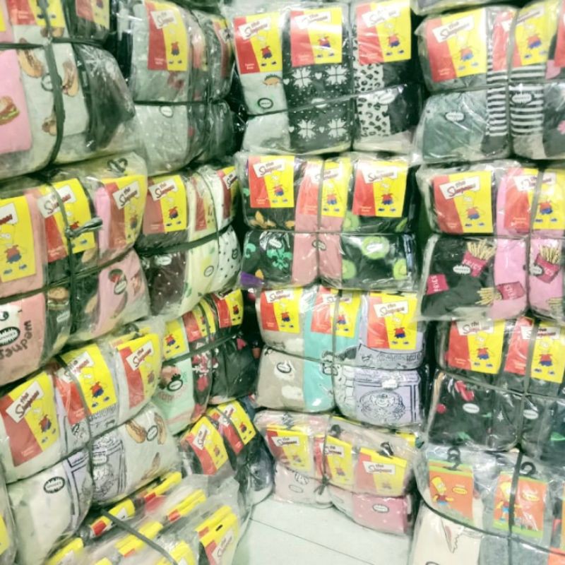 ( 12 PASANG ) Murah !!! KAOS KAKI MOTIF TK,SD,REMAJA-1
