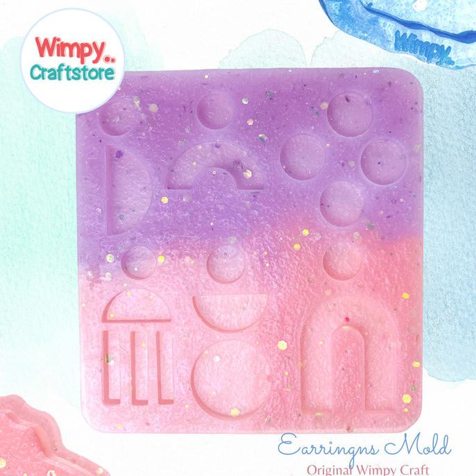 Cetakan Anting Resin Cetakan Resin Charm Kalung Aksesoris Clay Resin wimp11 Murah