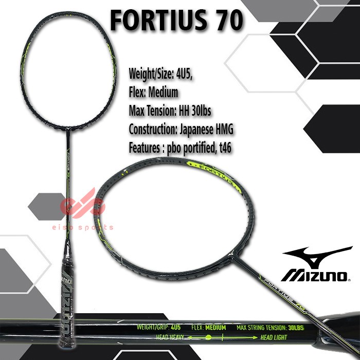 Raket Badminton Mizuno Fortius 70 Bulutangkis