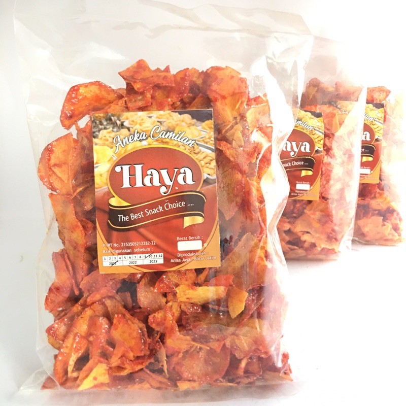 

WATERPEDIA Keripik Tela Pedas Haya 300 grm