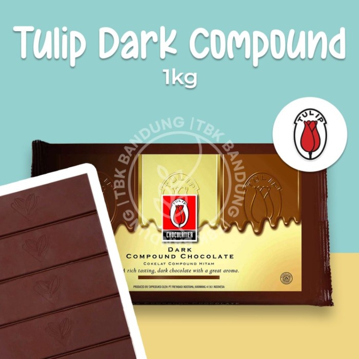 

Ht62D Cokelat Tulip Dark Chocolate Compound Coklat Batang 1Kg Ht5Hh