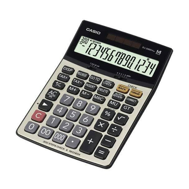 

CASIO DJ-240D - Check &amp- Correct Kalkulator