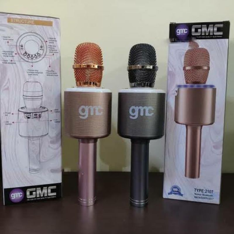 Mic Karaoke Wireless GMC KARCIS 2107 - Microphone Bluetooth
