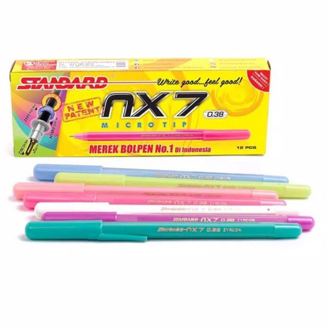 

STANDARD Pulpen NX7 Microtip 0.38 mm Oil Gel Pen (Pack)