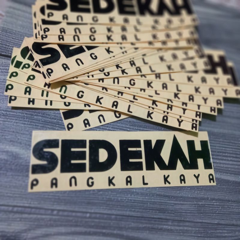 STICKER DAKWAH SEDEKAH CUTTING STIKER