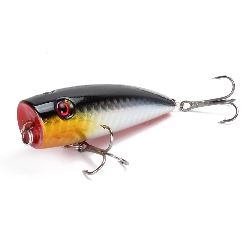 Shengyao 1Pcs New Popper Umpan Pancing Classical Floating Fishing Lure 7cm/9.3g Swimbait Bass Wobbler Kail Bait Memancing Tackle