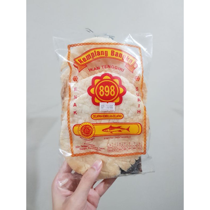 Kerupuk Kemplang Bangka Ikan Tenggiri 898 Isi 4