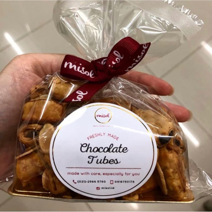 

Tr20Re Chocolate Tubes Kue Kering Misol Netto 100 Gram Kemasan Plastik Ht51G