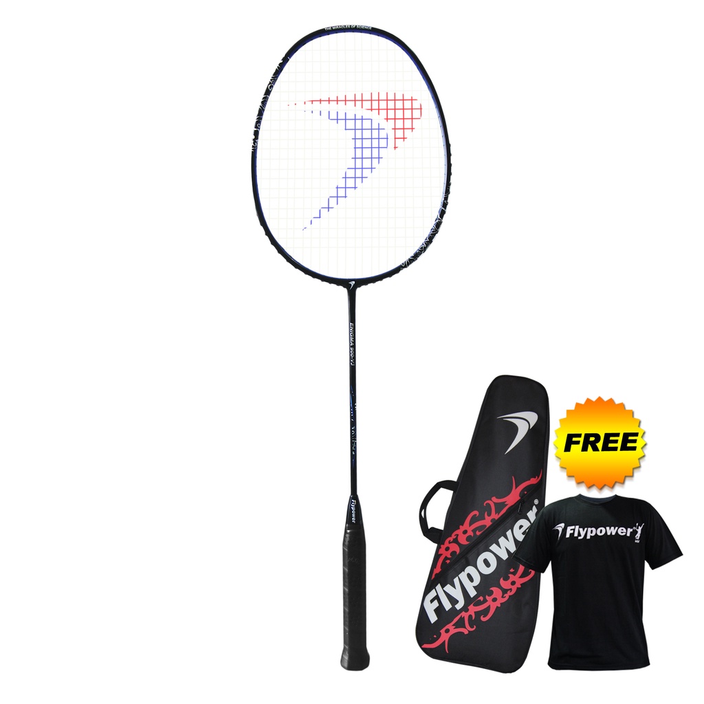 Flypower Enigma 900 V3 Raket Badminton - Black Matte Free Tas 2R