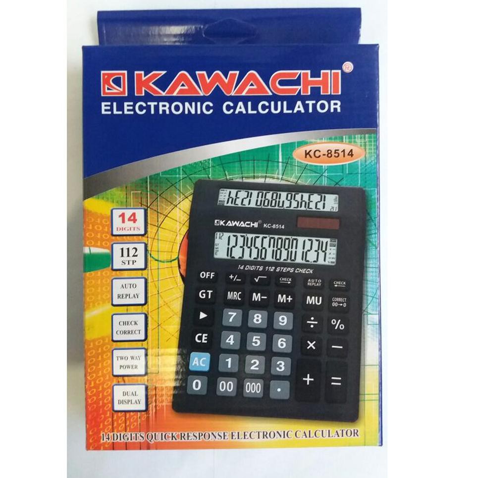 

Serbu * KALKULATOR KAWACHI KC 8514 DUAL DISPLAY / KALKULATOR 2 LAYAR / KALKULATOR 14 DIGIT TH2.