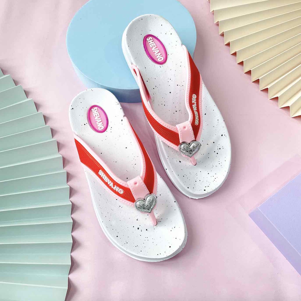 SANDAL JEPIT WANITA DEWASA SHEVANO 2663 WHT B