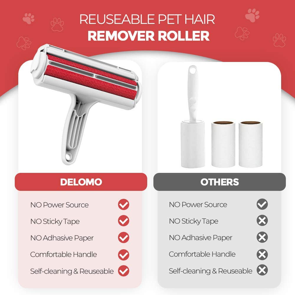 Pembersih Bulu Kucing/Anjing PET HAIR REMOVAL yaitu Lint Roller Portable Jangka Panjang (Lifetime Use) untuk Pembersih Baju/Pakaian, Sofa, Tempat Tidur dll