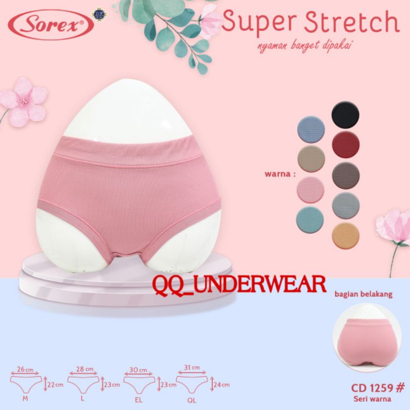 Sorex Celana Dalam Wanita Sorex Super Stretch / CD SOREX 1259