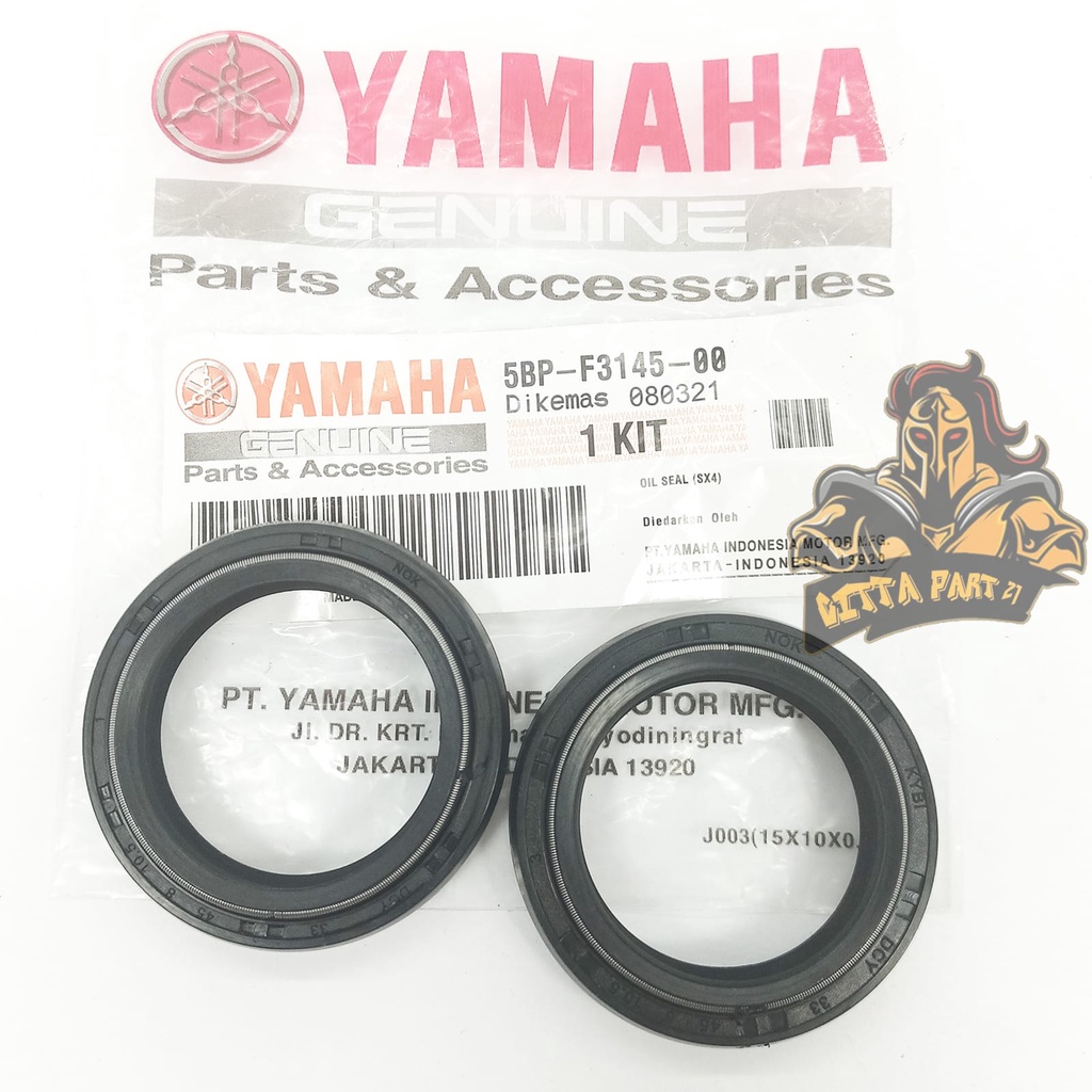 OIL OLI SIL SEAL SHOCK DEPAN YAMAHA 5BP KUALITAS ASLI ORIGINAL YAMAHA YGP PRESISI TIDAK SELET TIDAK BOCOR TIDAK KERAS TAHAN PANAS DAN DIJAMIN AWET VIXION LAMA VIXION NEW NVL R15 SCORPIO