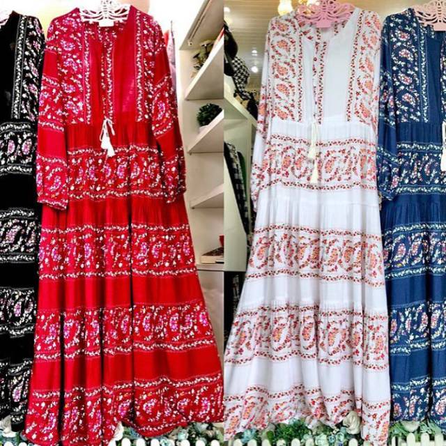 Dress import bangkok gamis bangkok import ori