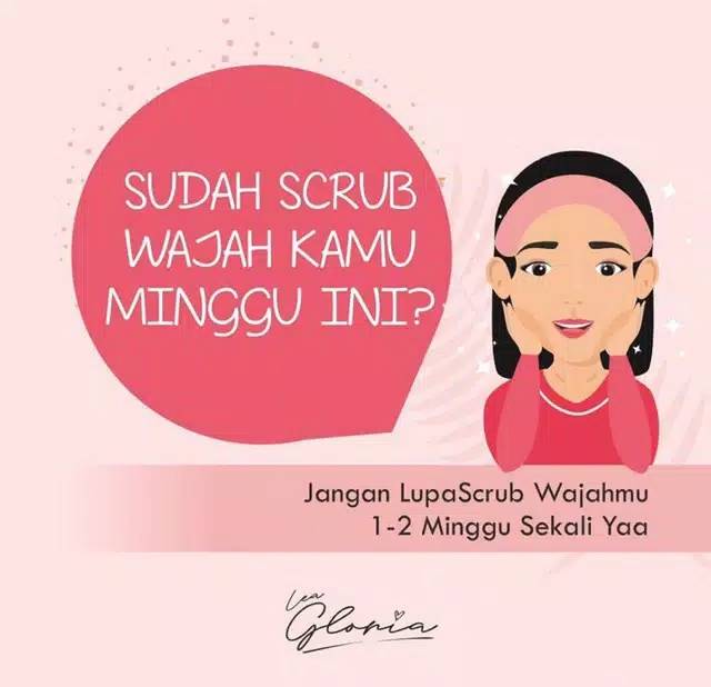 Face scrub 15 gram by lea gloria grape dan melon