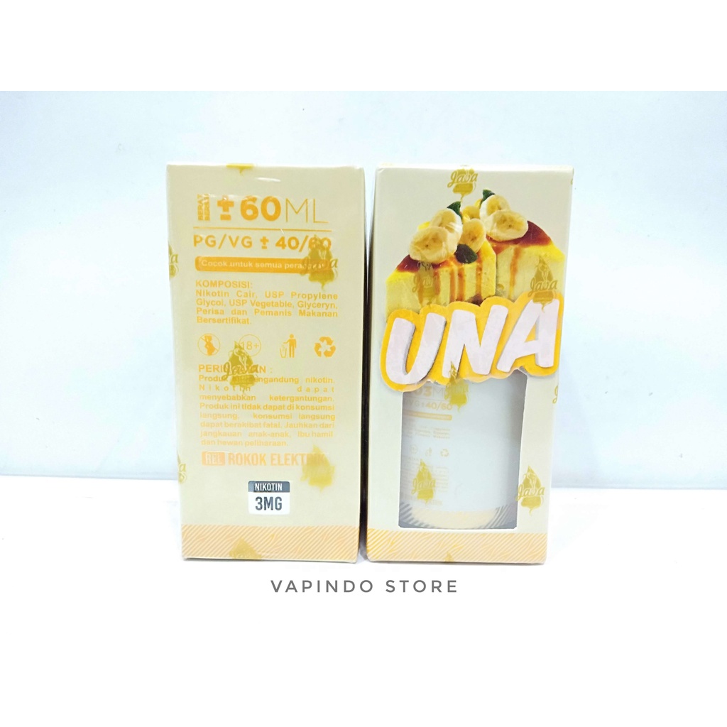 UNA BANANA CHEESECAKE 60ML 3MG BY IDJ X VAPEBOSS LIQUID VAPE