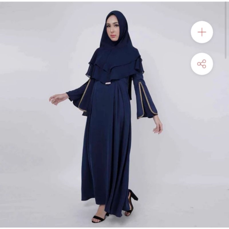 Gamis baju muslim Rossela syar'i  dress Zoya