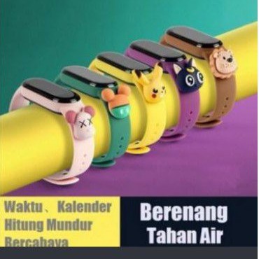 jam tangan digital led anak waterproof motif karakter