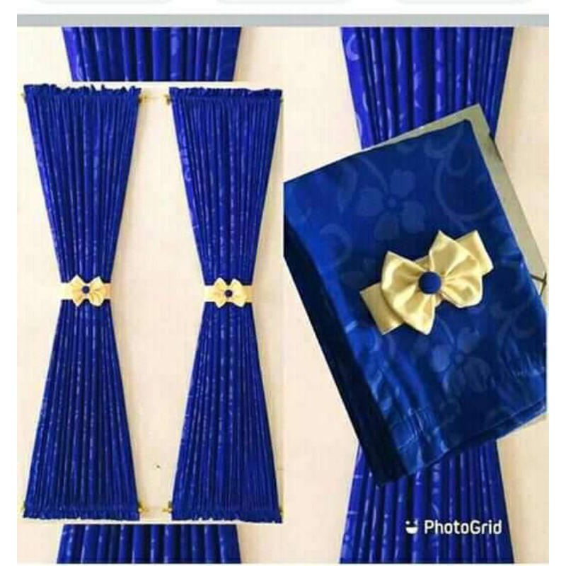 gorden ikat bahan tebal gorden kupu-kupu gorden minimalis