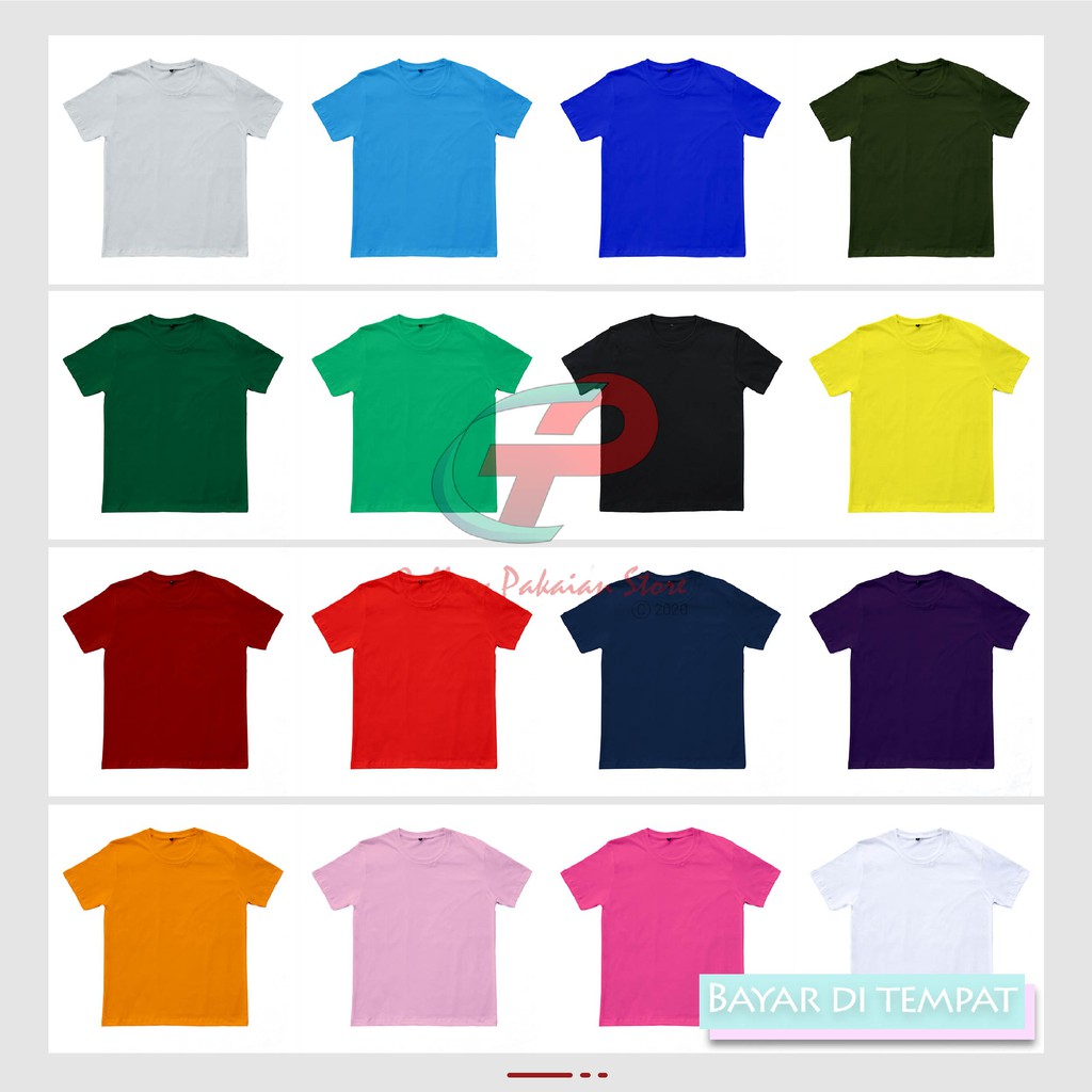 Kaos Polos Pria Wanita Premium Soft Cotton Combed 30s Pink Termurah