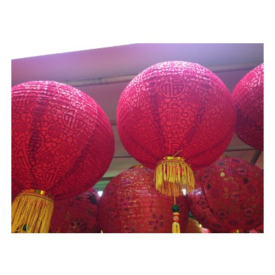 Lampion Imlek China Fuk Buludru Kwalitas Halus