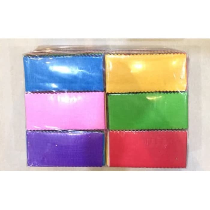 

1 BUAH KERTAS KREP POTONG 1 PAK ISI 10 BUAH