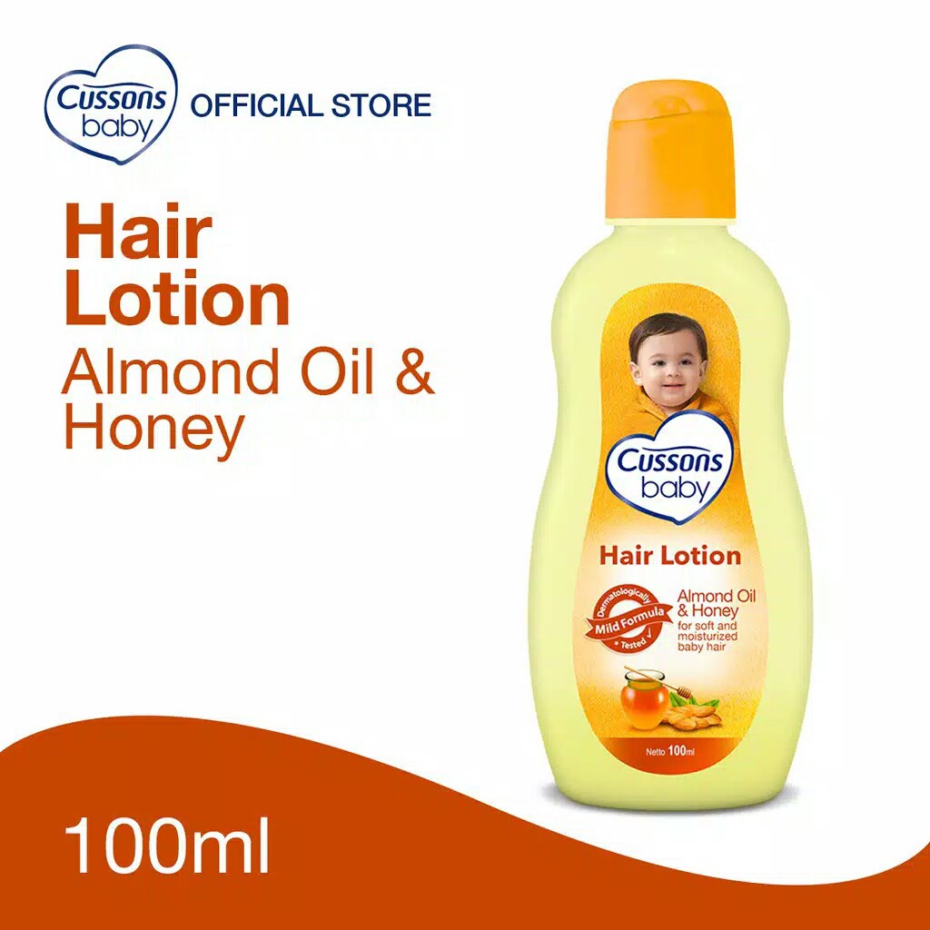 CUSSONS BABY HAIR LOTION ALMOND OIL &amp; HONEY (100ML+100ML)