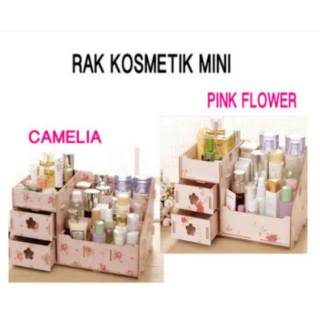  RAK KOSMETIK MINI  BAHAN KAYU COSMETIC STORAGE MINI  