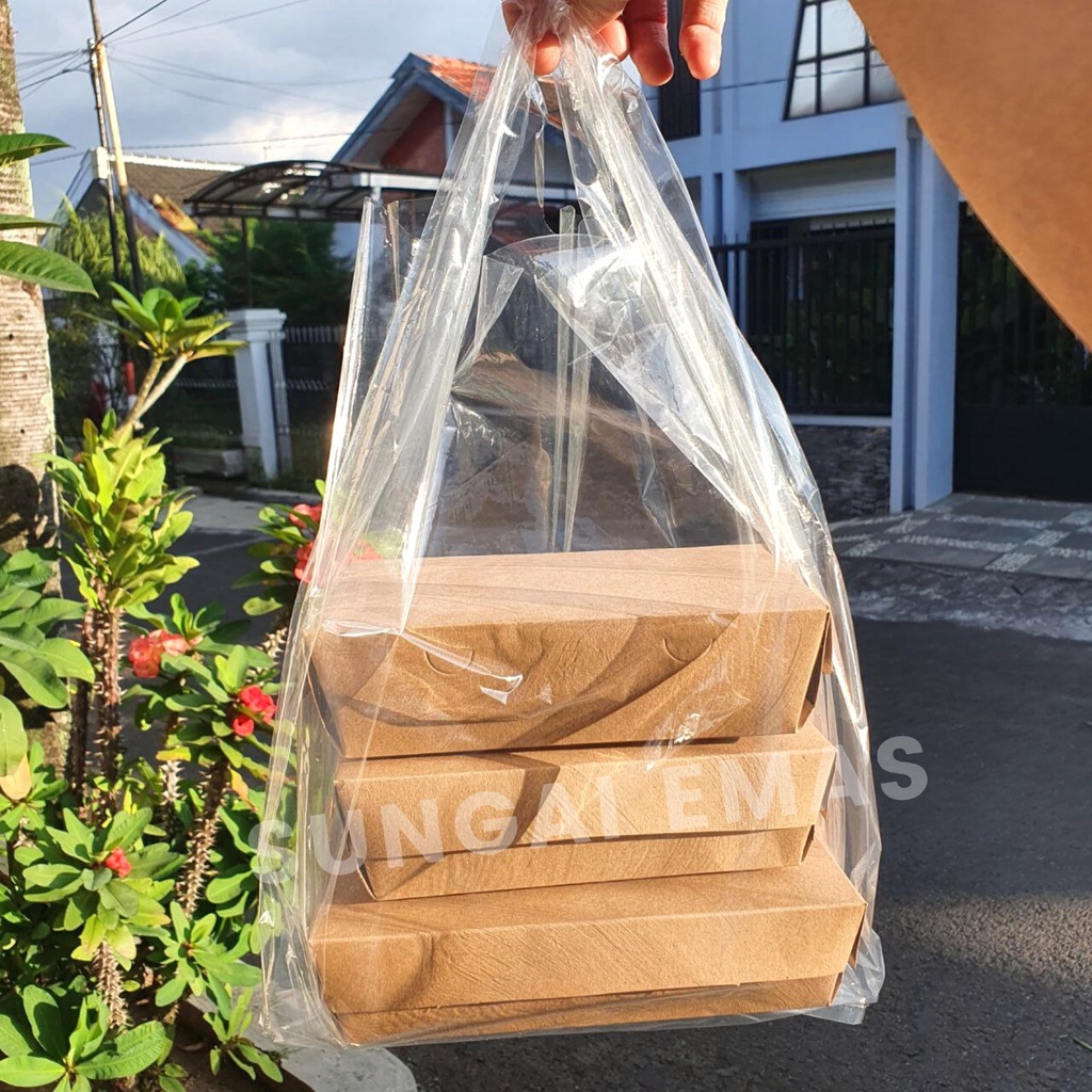 Kresek Plastik PE PP Bening Transparan 25x48 cm / Kresek Plastik PP Bening Transparan / Kresek Dus K