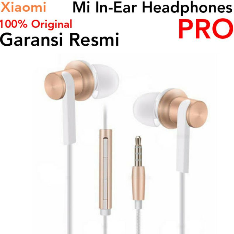 Original Xiaomi Mi In Ear Headphones PRO Garansi Resmi Headset Earphone