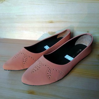 ENZ93PK Sepatu  Flat Slip On Wanita Cantik Casual  Soft Pink 