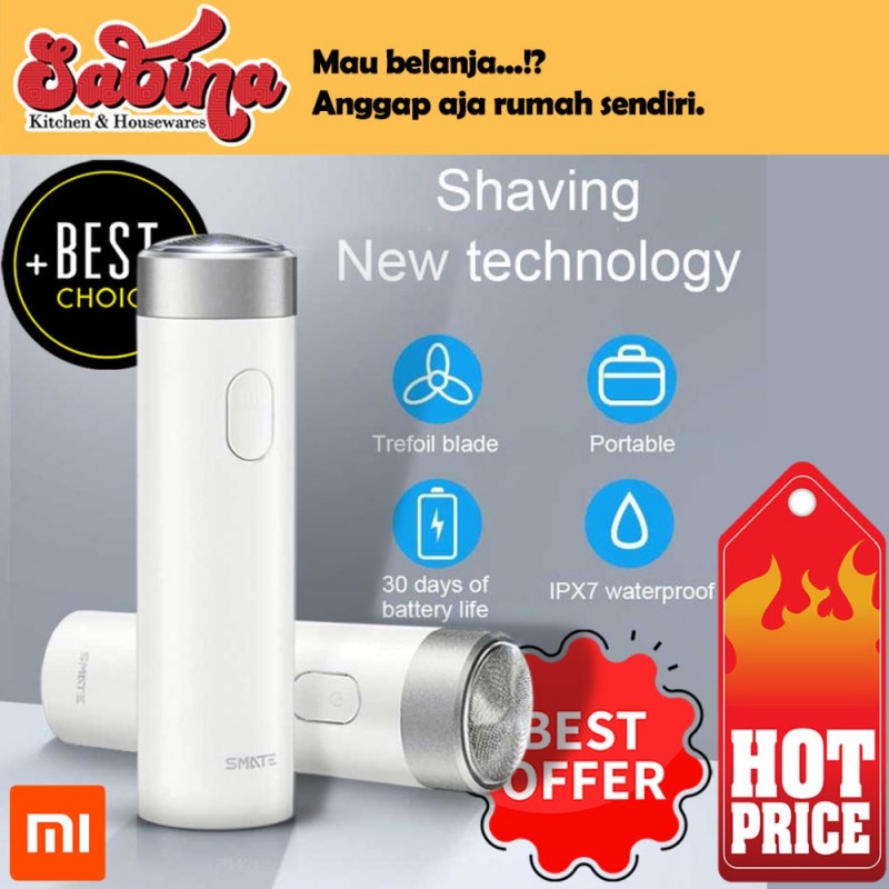 Alat Cukur Elektrik Razor Shaver Fast Rechargeable USB Waterproof Xmi