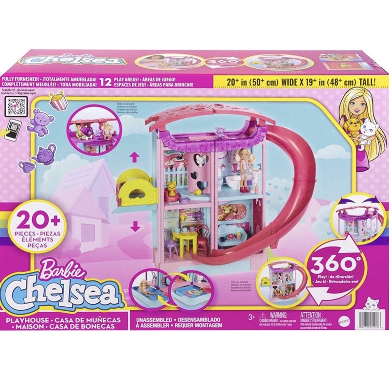 Barbie Chelsea Playhouse - Mainan Rumah Boneka Barbie Original