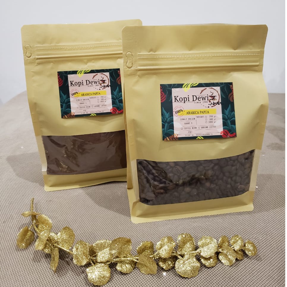 

Kopi Arabika Papua 250 gr Kopi dewi - Kopi Biji / Bubuk Arabica