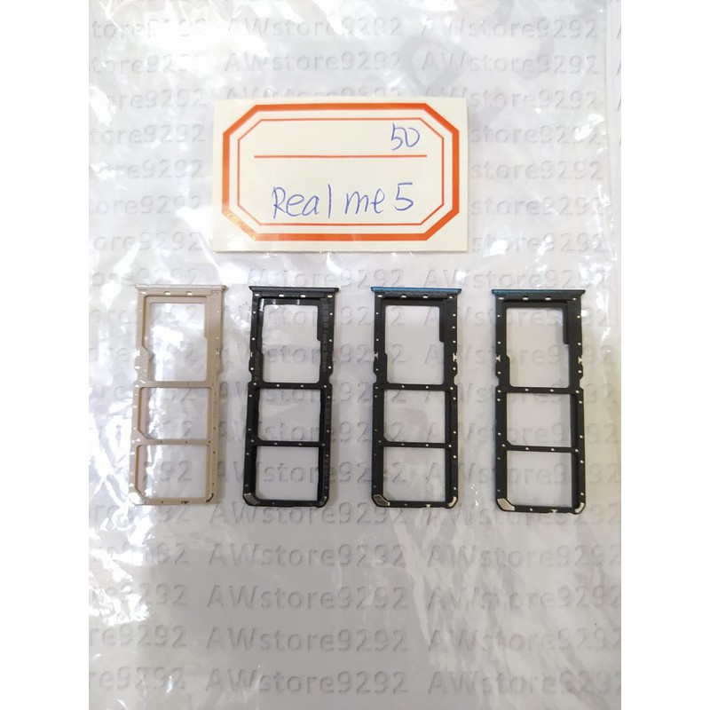Slot Tempat Dudukan Kartu Simcard Sim card Lock Simtray Sim Tray Realme 5 Realme 5s