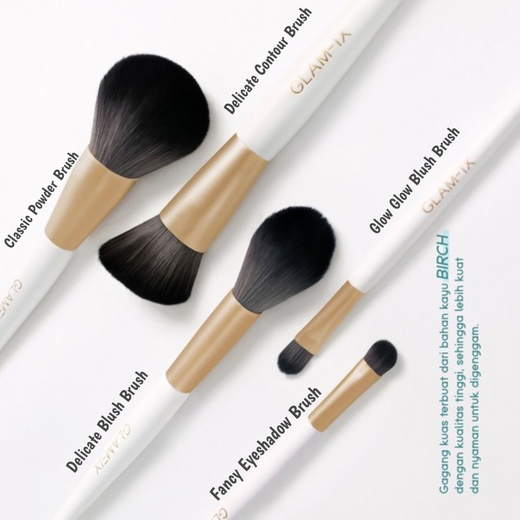 GLAMFIX Delicate | Classic Brush Series Kuas Makeup