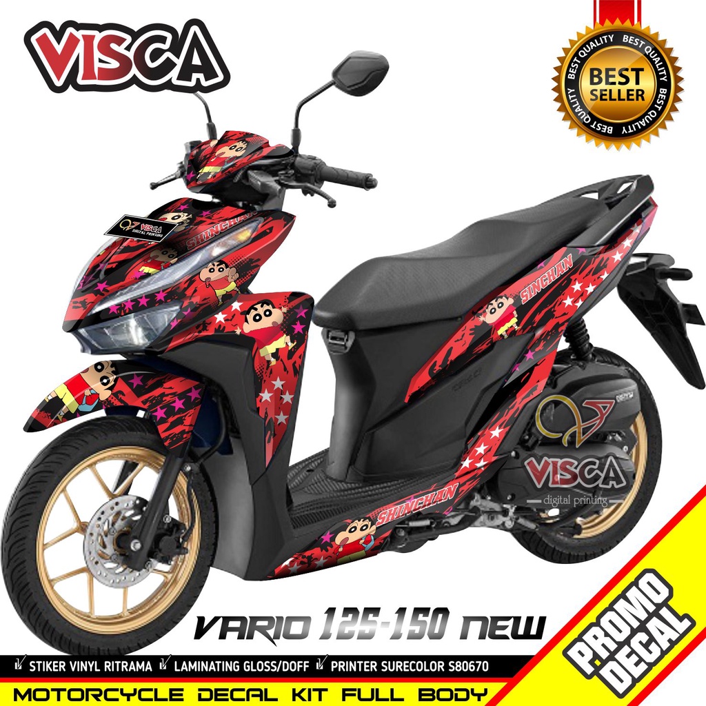 Decal Vario 125 150 New 2018 - 2020 Full Body Stiker Vario 125 150 New 2018 - 2020 Keren Striping Va