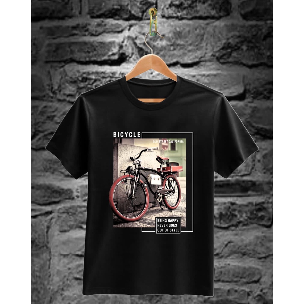 COMANDAN STYLE- SEPEDA ONTEL T-shirt atasan kasual pria kaos terbaru kaos distro kaos termurah other
