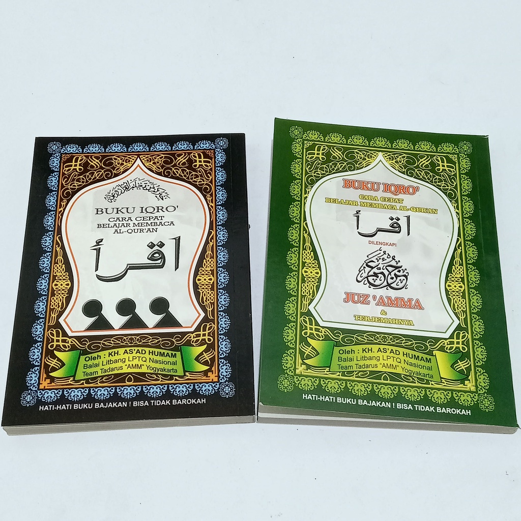 buku iqro" kecil dan buku iqro"& juz"amma (original)