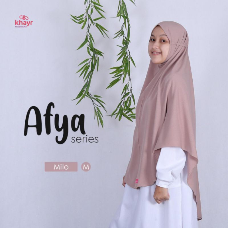 Khimar Afya series / jilbab tali /hijab instan by Khayr moswear