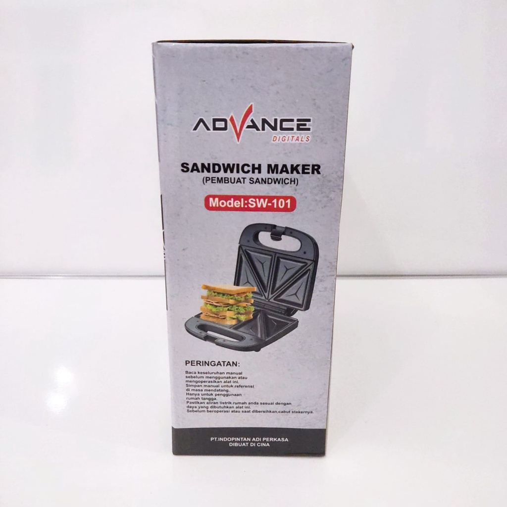 Sandwich Maker Advance SW-101 Pemanggang Serbaguna Tidak Lengket Saat Digunakan Dan Kualitas Terbaik