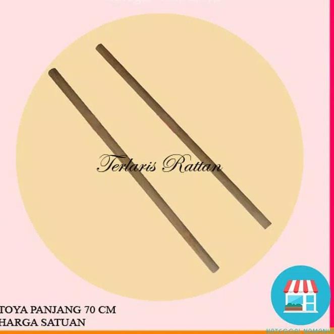 (D-OJU {☛}) Toya Rotan 70 cm / Toya Kungfu / Toya Sakti / Toya Wushu||siap dikirim