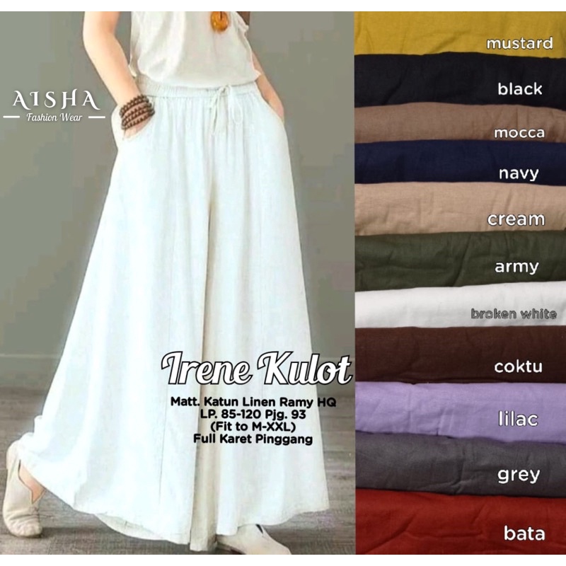 CELANA KULOT LINEN IRENE