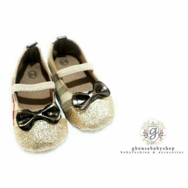 Sepatu Prewalker Glittery Burberry