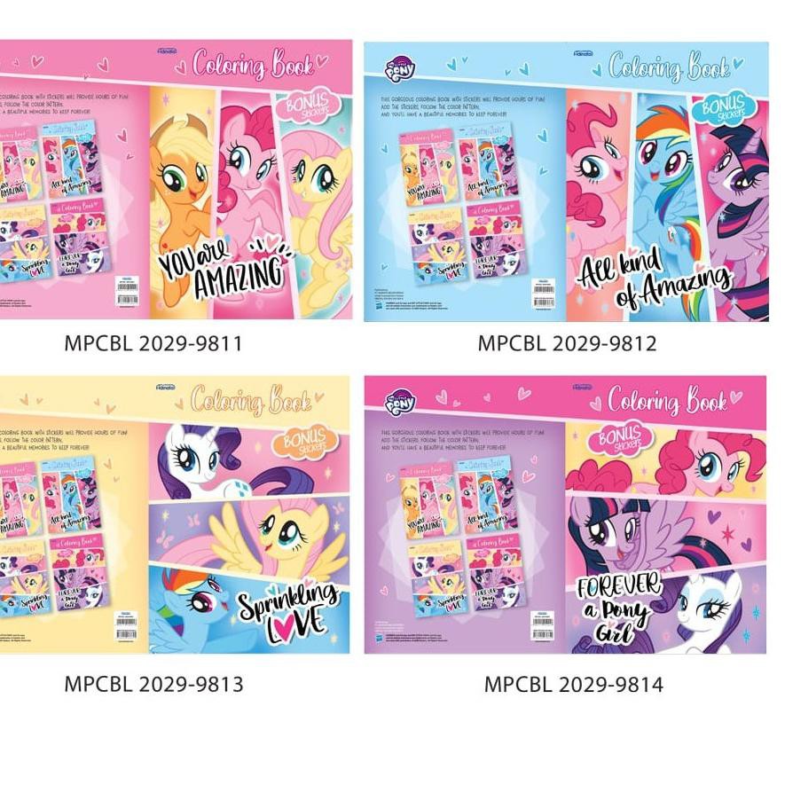 VES Coloring Book My Little Pony / Buku Mewarnai Large Adinata B0023 EK7 (Stok Banyak)