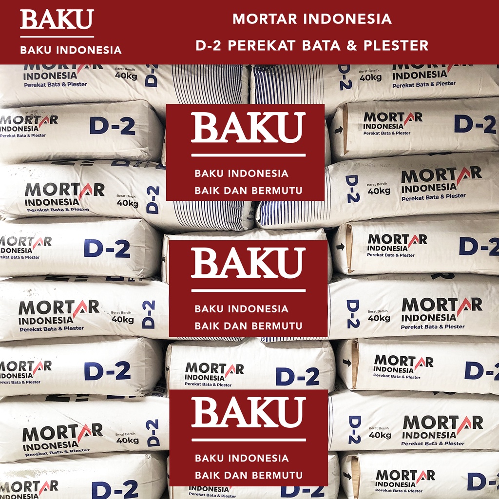 Mortar Indonesia Perekat Bata & Plester D-2 (1 sak)