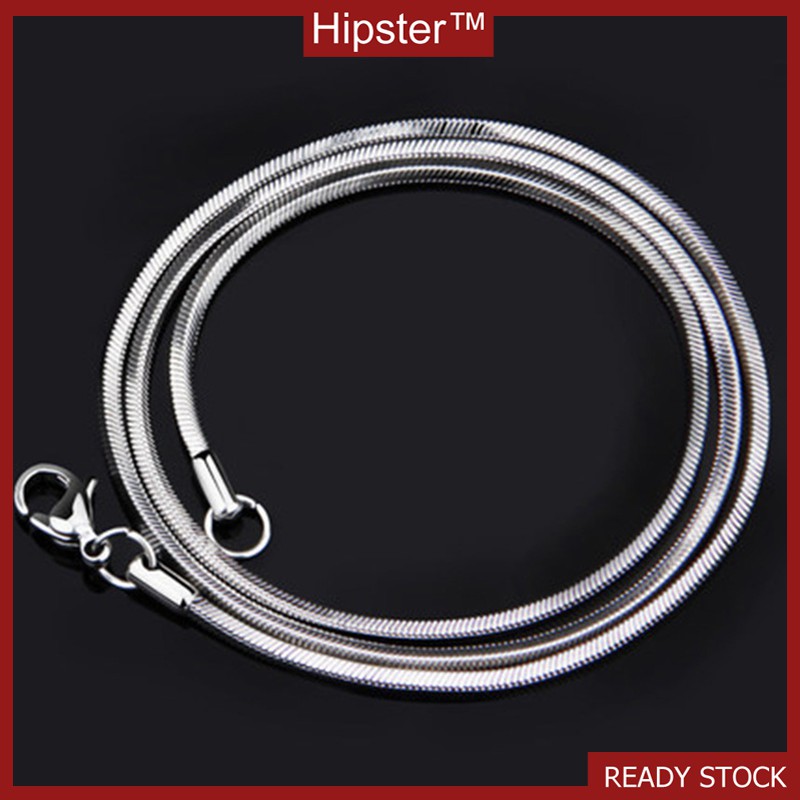 Fashion Perak Berlapis Kalung Sederhana dan Serbaguna Keren Klavikula Rantai